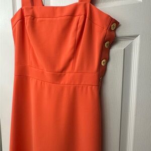 Amanda Uprichard Vibrant Orange Mini Dress